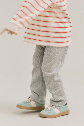 Cotton Ribbed Regular-Fit Leggings