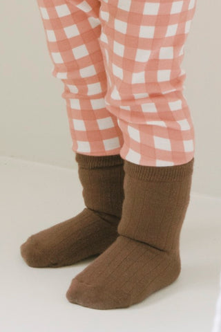 Easy-Fit Basic Socks [Oatmeal/Taupe/Brown/Beige]
