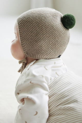 Cashmere Blend Knit Bonnet [0-12M]
