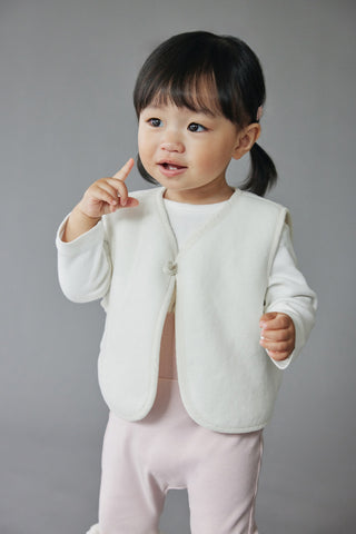 Teddy Fleece Reversible Vest [3-30M]