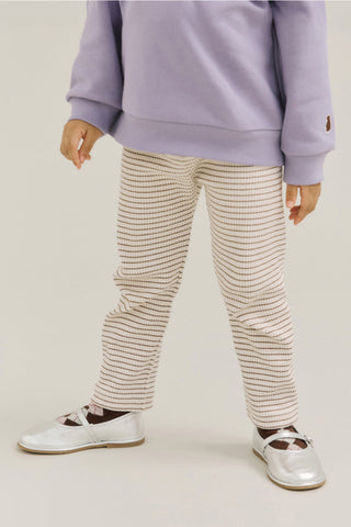 Cotton Ribbed Regular-Fit Leggings