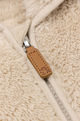 Fluffy Teddy Bear Fleece Jumpsuit