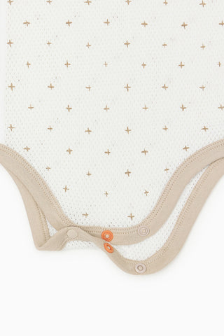 Cotton Mesh Bodysuit