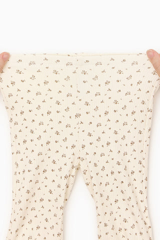 Modal Ribbed Flare Leggings
