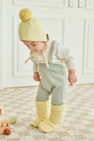 Winter Bonnet & Booties & Bib Set