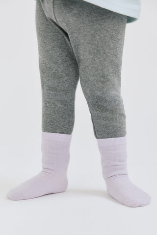 Easy-Fit Basic Socks [Beige/Mustard/Olive Green/Lavender]