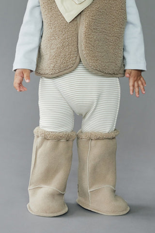 Teddy Fleece Booties [0-12M]