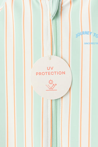 UV Protection Swimset, One-piece [Hat included]