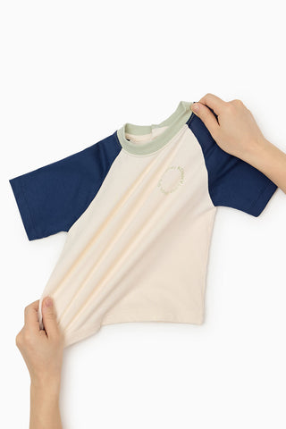 Cotton Raglan 3/4 Sleeves T-Shirt
