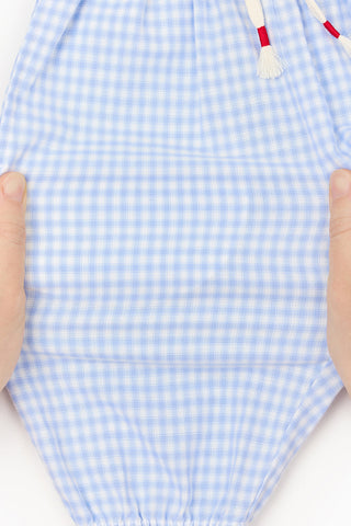 Relaxed Gingham Pull-On Pants