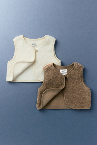 Teddy Fleece Reversible Vest [3-30M]