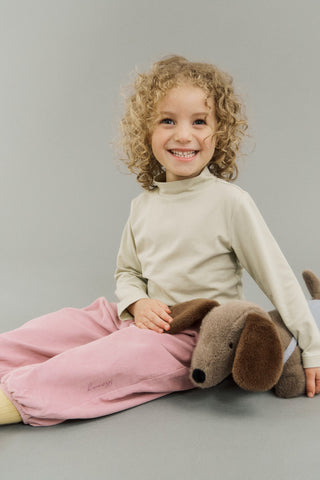 Soft Modal Light Mock Neck T-Shirt