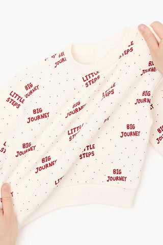Butter Cotton Fleece-Lined Graphic Sweatshirt