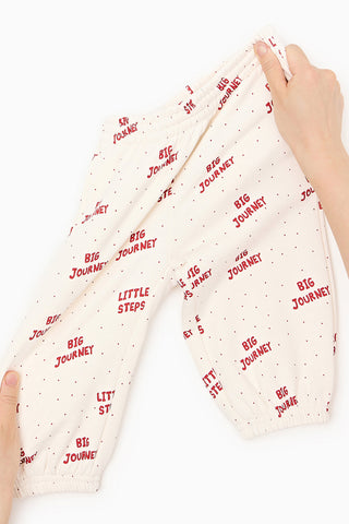 Butter Cotton Fleece-Lined Graphic Joggers