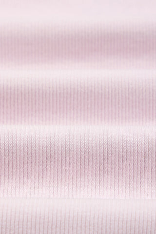 Modal Ribbed Ruffle T-Shirt