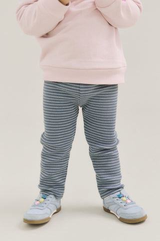 Cotton Ribbed Regular-Fit Leggings