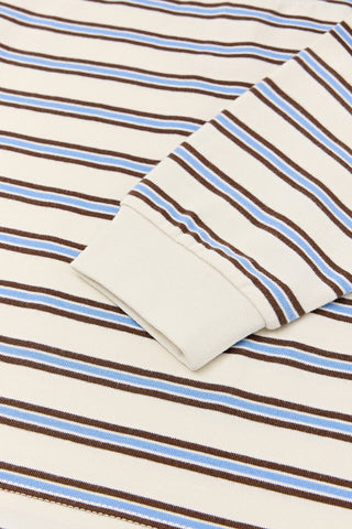 Cotton Brushed Striped T-Shirt