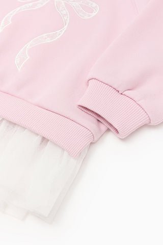 Girls Soft-Touch Tulle Sweatshirt