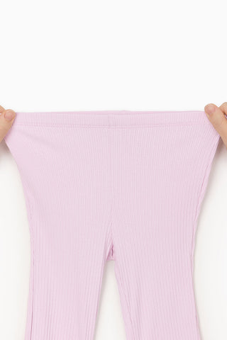 Modal Ribbed Flare Leggings