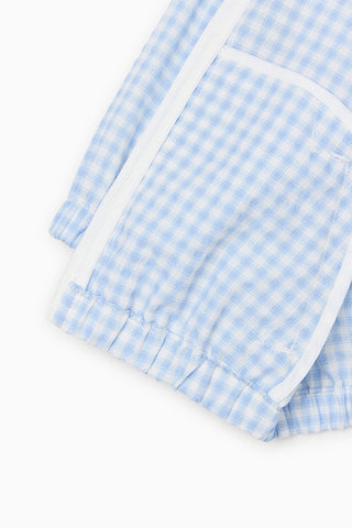 Seersucker Gingham Windbreaker