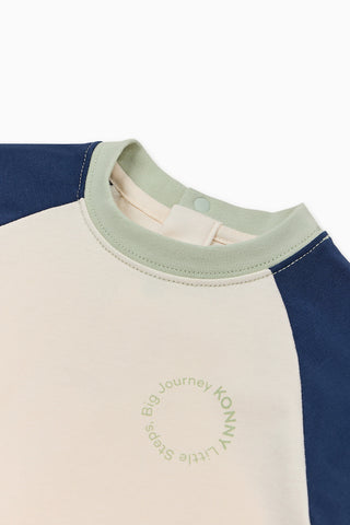 Cotton Raglan 3/4 Sleeves T-Shirt