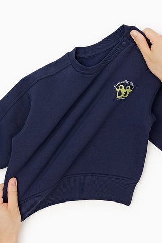 Butter Cotton Fleece-Lined Sweatshirt