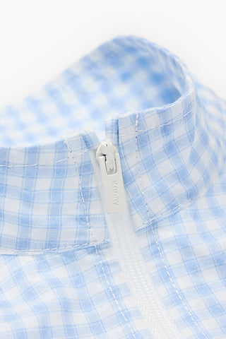 Seersucker Gingham Windbreaker