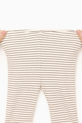 Cotton Ribbed Regular-Fit Leggings