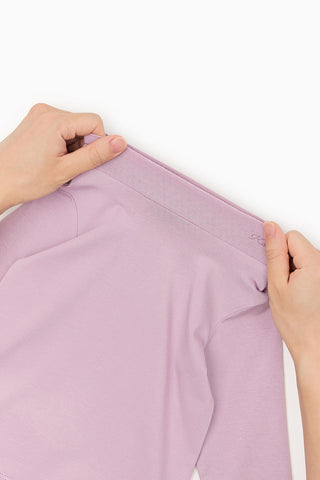 Soft Modal Light Mock Neck T-Shirt