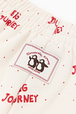Butter Cotton Fleece-Lined Graphic Joggers