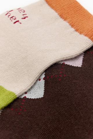 Easy-Fit Argyle Socks (2P)