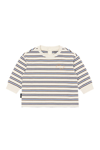 Cotton Brushed Striped T-Shirt