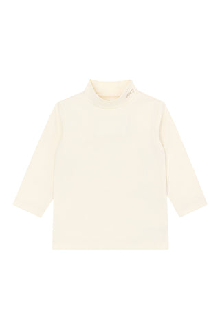 Soft Modal Light Mock Neck T-Shirt