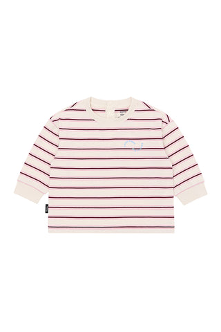 Cotton Brushed Striped T-Shirt