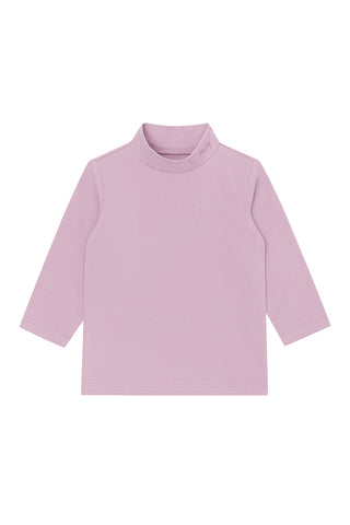Soft Modal Light Mock Neck T-Shirt