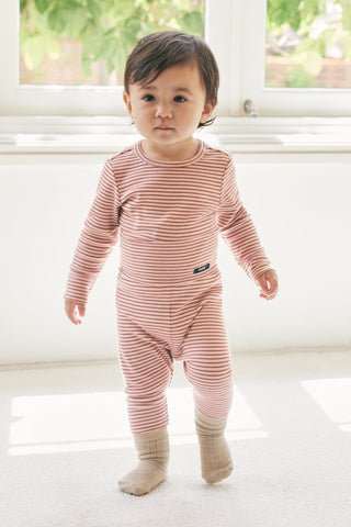 Modal Ribbed High Waist Pajama Set