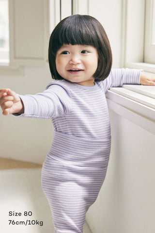 Modal Ribbed High Waist Pajama Set