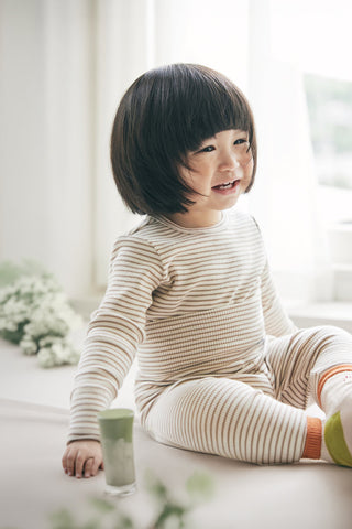 Modal Ribbed High Waist Pajama Set