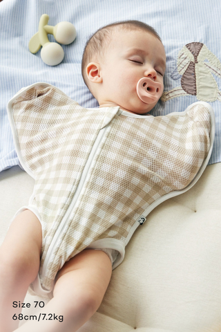 Cotton Mesh Swaddle Suit (Short)
