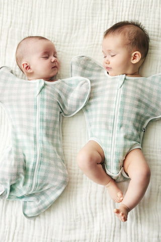 [Set] Cotton Mesh Swaddle Suit Duo (Short + Long)