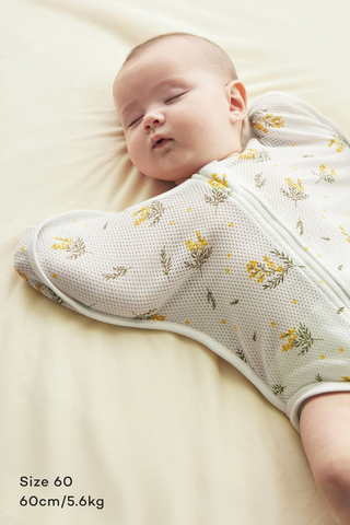 Cotton Mesh Swaddle Suit (Short)