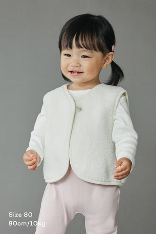 Teddy Fleece Reversible Vest [3-30M]