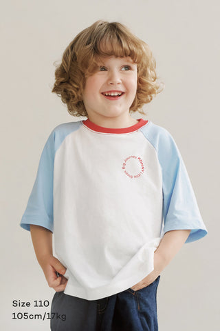 Cotton Raglan 3/4 Sleeves T-Shirt