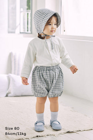 Cotton Bonnet & Bloomers Set
