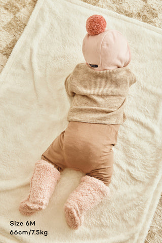 Winter Bonnet & Booties & Bib Set