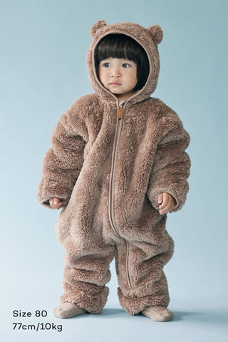 Teddy Bear Fleece Romper [9-30M]