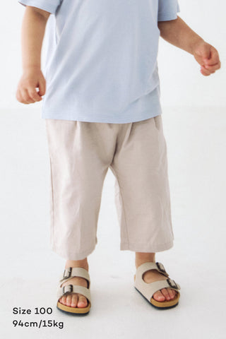Cotton Relaxed Cropped Pants