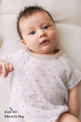 Cotton Mesh Bodysuit