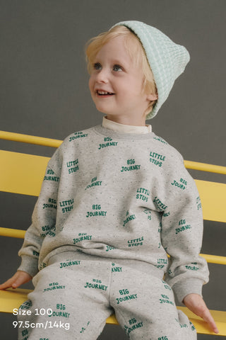 Butter Cotton Fleece-Lined Graphic Sweatshirt