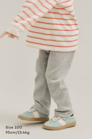 Cotton Ribbed Regular-Fit Leggings